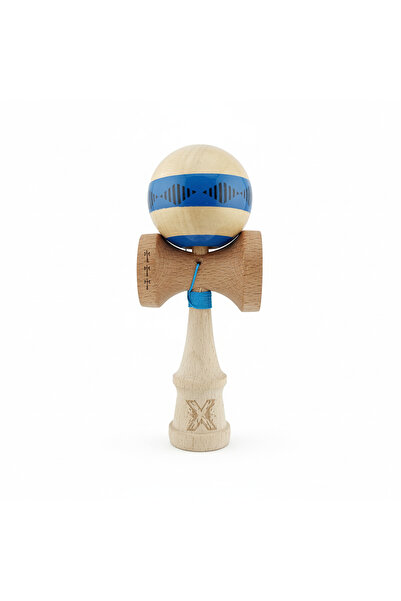 Berbis Kendama X Vibes Originala, Frequency Albastru / Maro, Cupe Mari, Super Sticky, Ata 55cm