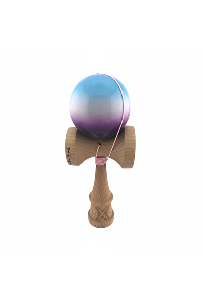 Berbis Kendama X Originala, Albastru / Alb / Mov, Profesionala, Cupe Mari, Su...