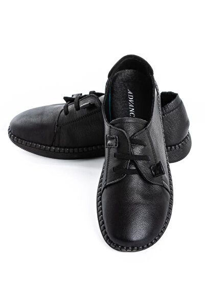 advancer Γυναικεία Casual Παπούτσια από Γνήσιο Δέρμα D3366B Μαύρα