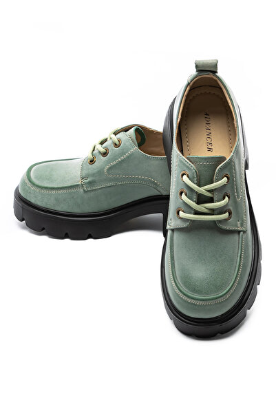 advancer Women's Casual Shoes Made of Genuine Leather 66920 Green