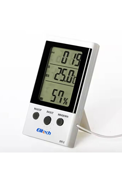 Elitech جهاز قياس درجة حرارة الغرفة والرطوبة DT-2