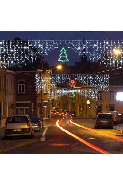 HOFF Χριστουγεννιάτικα φωτάκια σε σχήμα παγοκρύσταλλου, δίχτυ, 390 LED, ψυχρό...