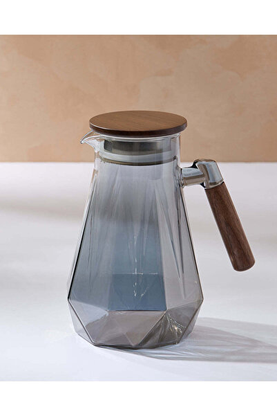 REDTAG Clear Glass Jug With Wooden Lid