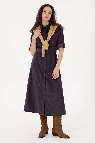 U.S. Polo Assn. Women's Plum Woven Dress 50308622-Vr074