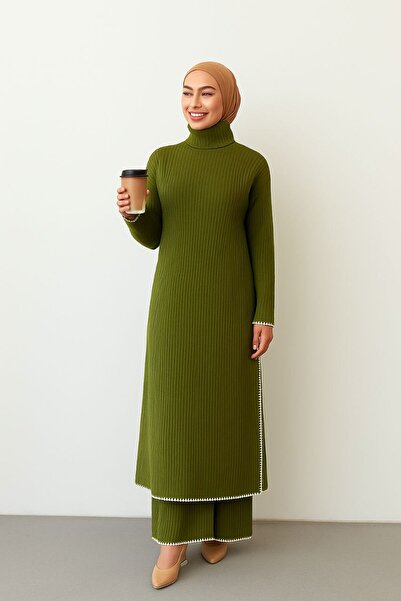 NERM Tesettür Women's Tiriko Top and Bottom Set