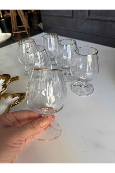 ROSSEV Carino Gold 6'L Coffee Side Water Glass (110ml)