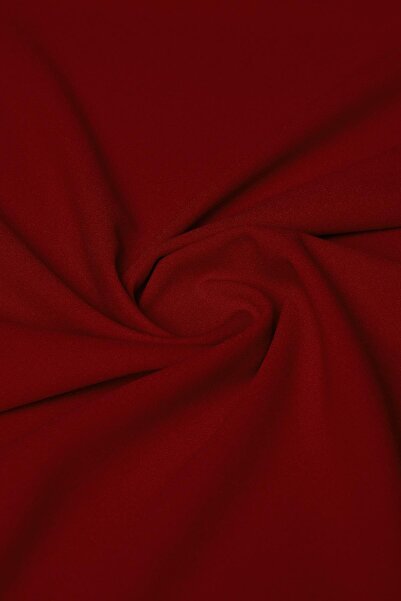 Kumaş Deposu Scuba Krep Kırmızı Renk Örme Kumaş