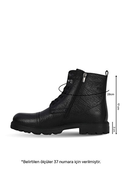 Bueno Shoes Black Flotter Leather Men's Flat Boots 43Mb2500035