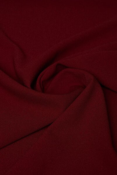 Kumaş Deposu Scuba Krep Bordo Renk Örme Kumaş