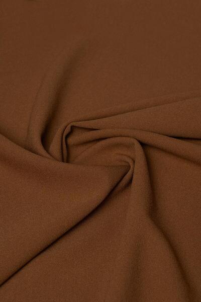 Kumaş Deposu Țesătură Scuba Crepe Tan Color din material subțire