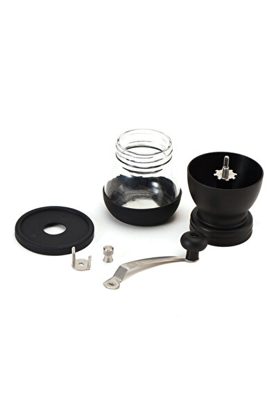 HALAMODO Black/Clear Manual Coffee Grinder Kit