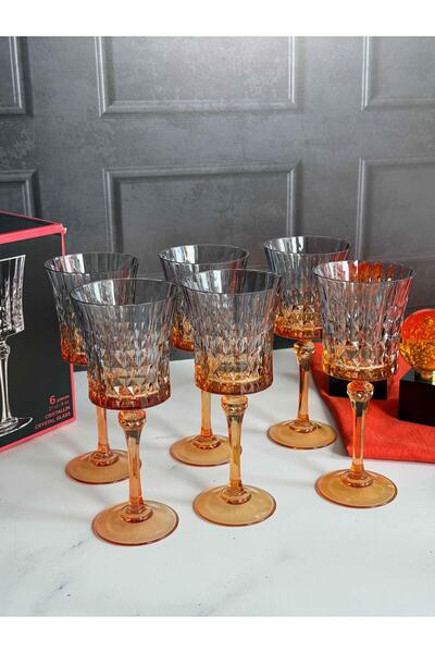 ROSSEV Darknnes 4-Pack Orange Smoked Crystal Glass (120ml)