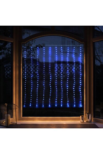 HOFF Perdea luminoasă de Crăciun, Hoff, 300 microLED-uri, alb rece, 3 x 3 m, ...