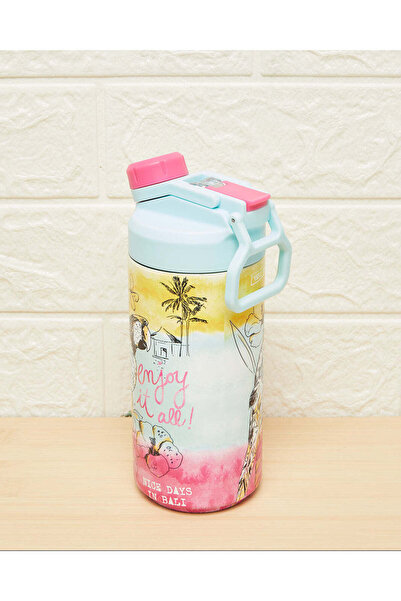 REDTAG Multicolour Printed Double Wall Vacuum Water Bottle