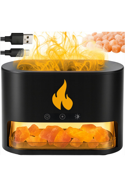 zola Difuzor aromaterapie efect semineu, 250 ml, LED, temporizator, 10 W, USB...