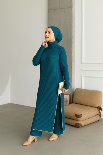 NERM Tesettür Women's Tiriko Top and Bottom Set