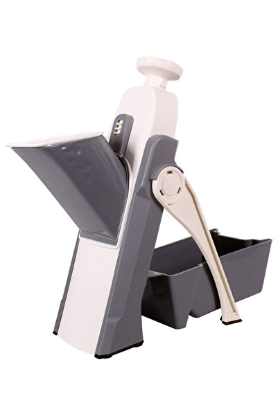 HALAMODO Grey and White Mandoline Slicer with 500ml Capacity