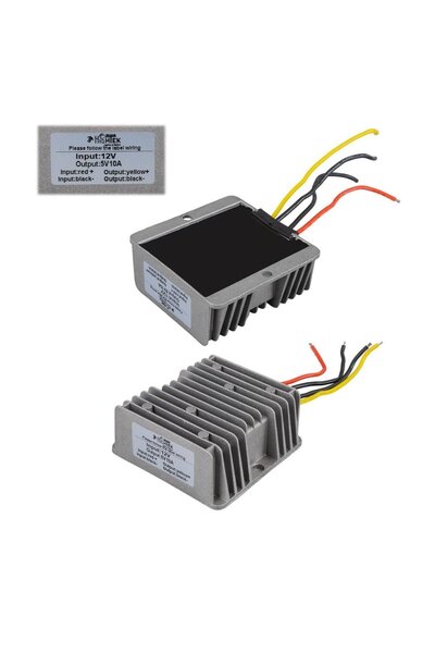 Genel Markalar 12-24 VOLT 5 VOLT - 10 AMPER 50 WATT 3 MODÜL İÇİN ÇEVİRİCİ KON...