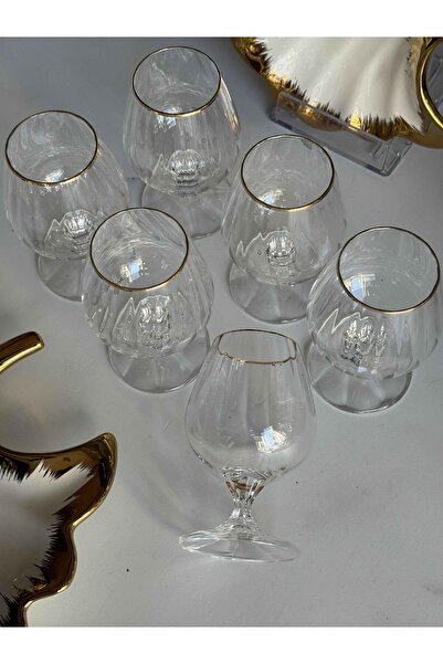 ROSSEV Carino Gold 6'L Coffee Side Water Glass (110ml)