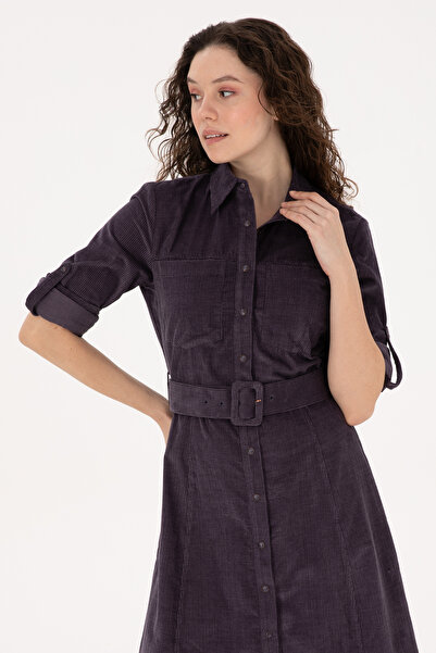 U.S. Polo Assn. Women's Plum Woven Dress 50308622-Vr074