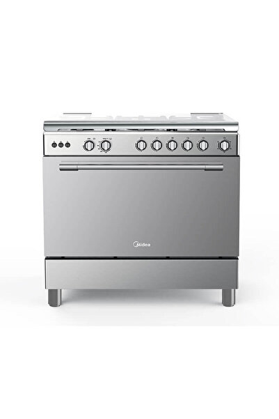 Midea بوتاجاز غاز ستانلس ستيل – 115 لتر – 5 شعلات – رمادي – 36LMG5G022