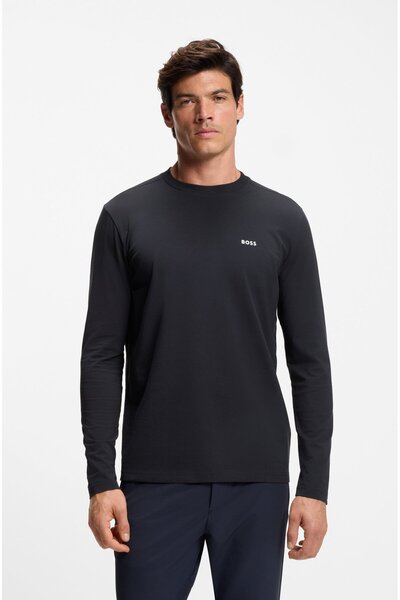 BOSS Erkek Organik Pamuklu Uzun Kollu Lacivert1 T-Shirt 50506365-402