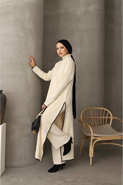 NERM Tesettür Women's Tiriko Top and Bottom Set