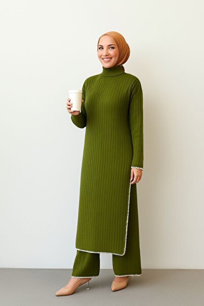 NERM Tesettür Women's Tiriko Top and Bottom Set