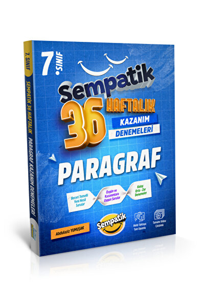 Ünlüler Karması 7. SINIF SEMPATİK SERİSİ PARAGRAF 36 HAFTALIK KAZANIM DENEMELERİ