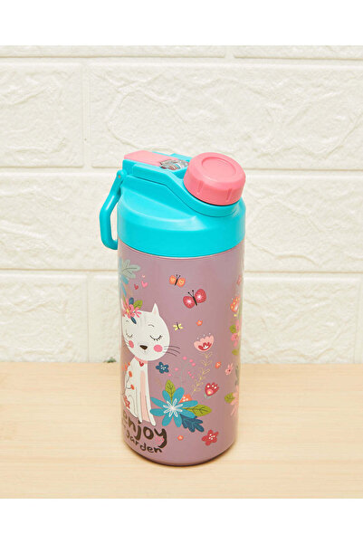 REDTAG Multicolour Printed Double Wall Vacuum Water Bottle