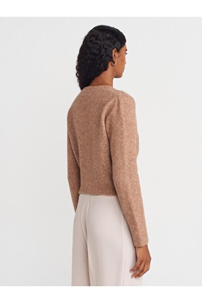 Dilvin 60273 V-Neck Buttoned Knitwear Cardigan