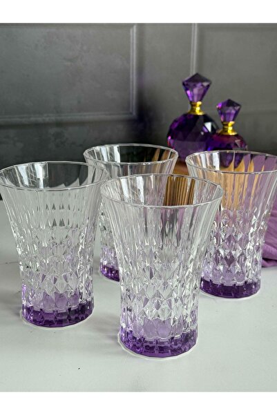 ROSSEV Darkness Mor Crystal 4-Pack Soft Drink Glasses (200ml)