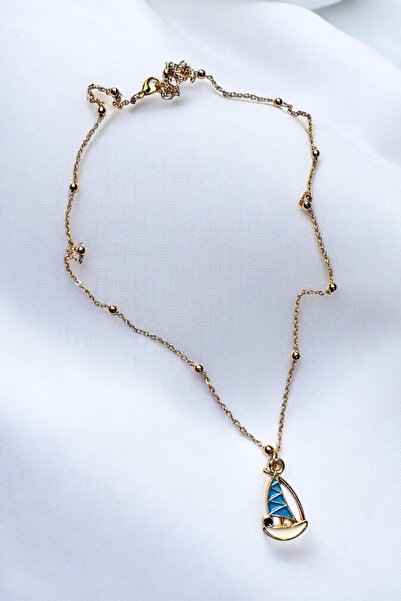 PETEK AKSESUAR Sailing Boat Chain Necklace