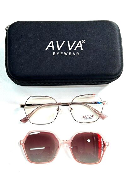 Avva 5603 C4 Polarized Clip-On Women's Sunglasses