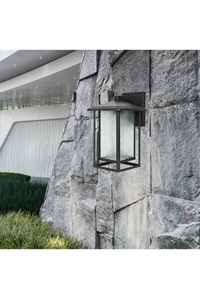 HAMER فانوس جداري خارجي لون أسود – انارة جدارية أنيقة