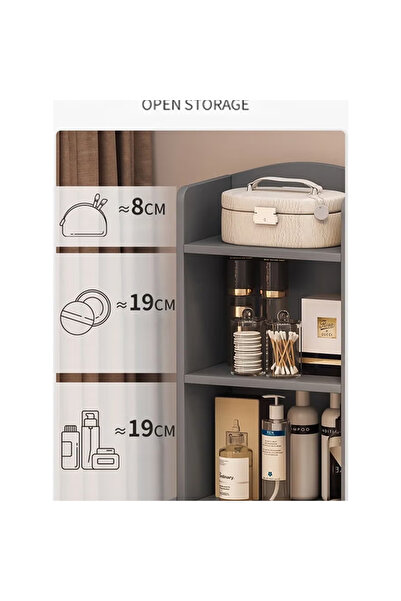 KEKE Multifunctional Makeup Vanity Dressing Table with Drawers and Chair – 80CM Elegant Beauty Station