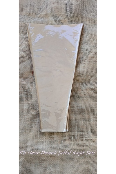 hobidaşım V Form Kraft Çiçek Ambalajı – Önü Jelatinli, Arkası Kraft – 45,5 cm...