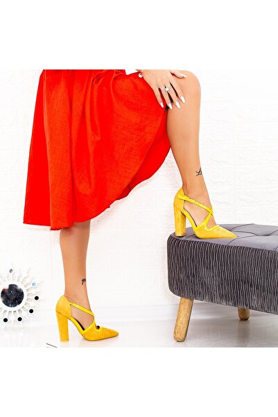 mei High Heel Shoes GE23A Yellow