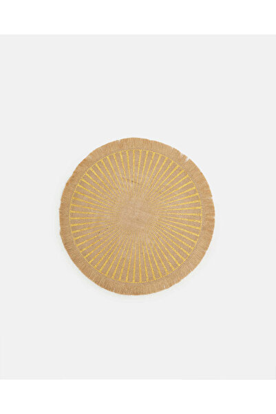REDTAG Beige Textured Round Placemat