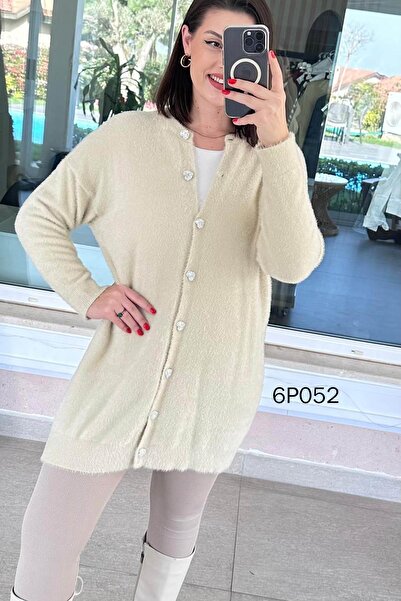 İnce Topuk Prive Series Long Knitwear Cardigan 6P052