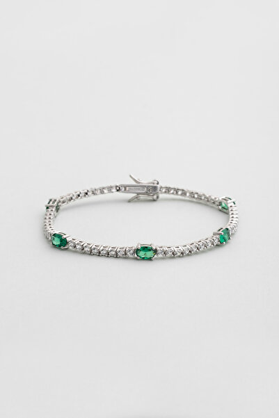 So CHIC... Sylvanna 18 Ayar Beyaz Altın Kaplama Gümüş Su Yolu Bileklik