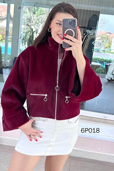 İnce Topuk Prive Series Fox Pockets Zippered Bomber Jacket 6P018