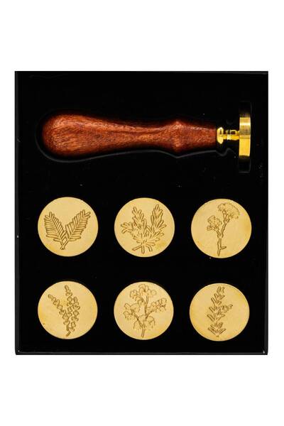 ARTIZAAR Set de 7 ștampile din alamă pentru turnarea sigiliilor de ceară – Modele de invitații de nuntă