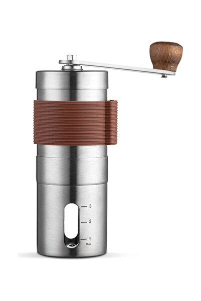 HALAMODO Silver Manual Coffee Grinder 16.50x6.00x15.00cm