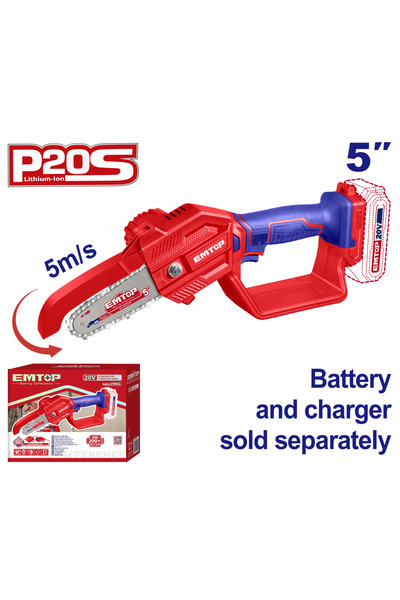 EMTOP Μίνι πριόνι χωρίς μπαταρία και φορτιστή, λεπίδα 13 cm (5") - ELGA2058,