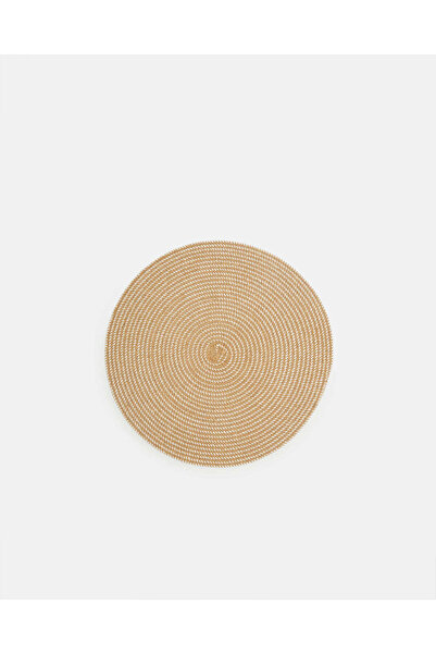 REDTAG Brown Textured Round Placemat
