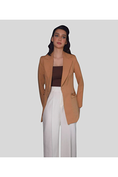MQ Formal long-sleeved jacket with a chain detail on the pocket