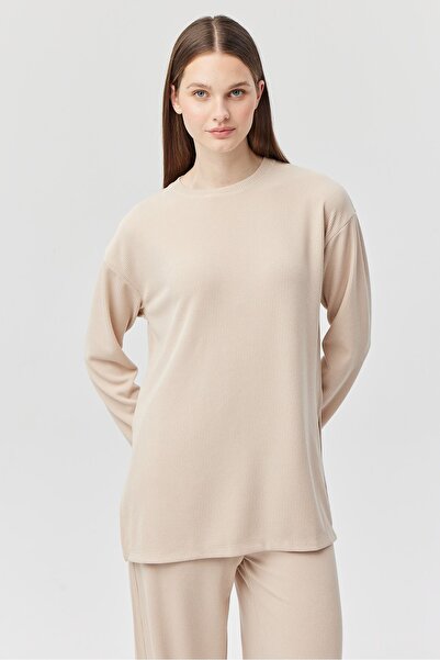 PAULMARK Women's Corded Fabric Slit Tunic