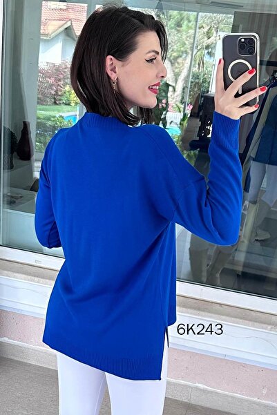 İnce Topuk Crew Neck Knitwear Blouse 6K243