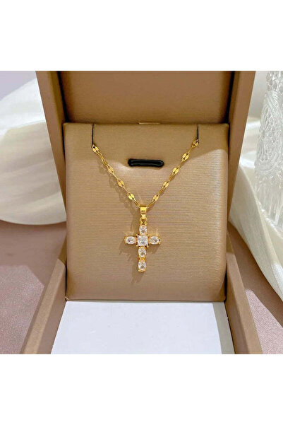 Pursehuit Κολιέ σε χρυσό χρώμα, από ανοξείδωτο ατσάλι, φυσητό με χρυσό 18 καρ...